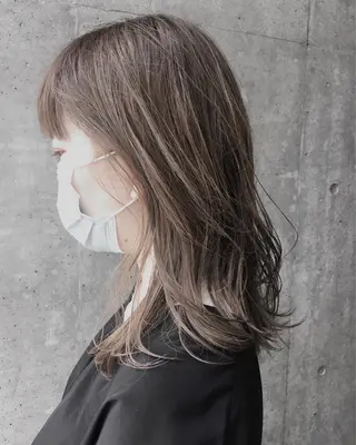 ミディアム カラー ヘアアレンジ Hareru 豊田 修廣のヘアスタイル