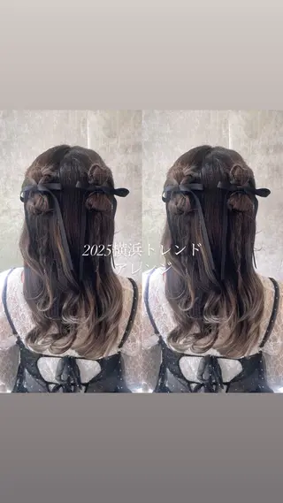 ヘアアレンジ 🍑透明感カラー 🍑chizuruのヘアスタイル