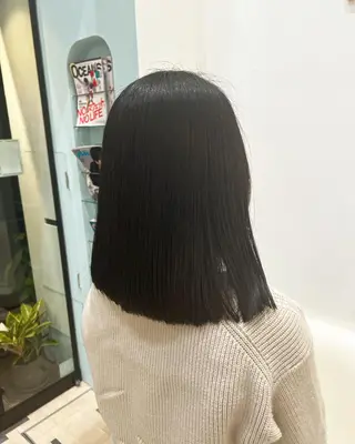 ミディアム カラー パーマ 堀井 凌平のヘアスタイル