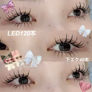 マツエク・マツパ Merci𖤐´ 長谷川　【万代】のマツエク・マツパデザイン