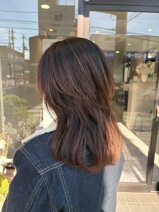 ロング 赤池 日菜子のヘアスタイル