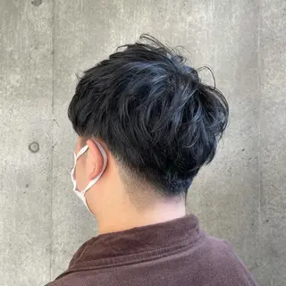 パーマ メンズ もりたみかこ 美容師お休み中のヘアスタイル