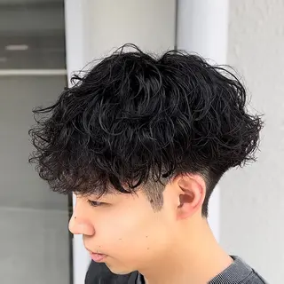 パーマ メンズ sora🎀/ 韓国風メンズ🇰🇷のヘアスタイル