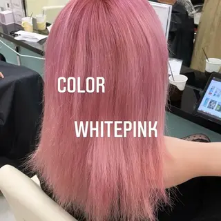 ミディアム カラー エクステ🩵ブリーチ 韓国ヘア🩵KAEのヘアスタイル