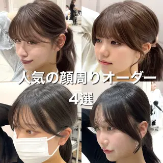 ロング 柴田礼空/顔まわり カット/レイヤーのヘアスタイル