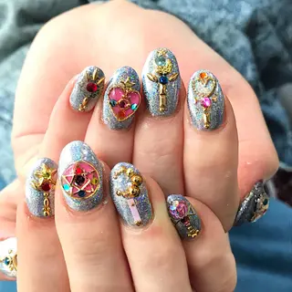 ネイル 渋谷/チップ長さ出し 👑アプレgel-xのネイルデザイン