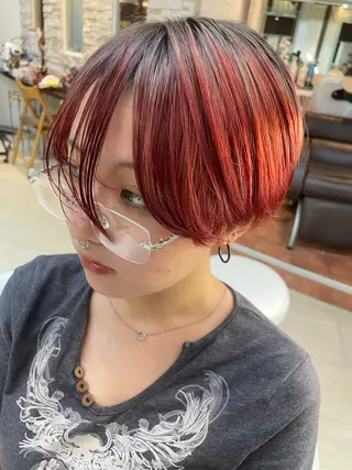 カラー 川端 萌那のヘアスタイル