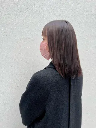ミディアム カラー 「sumi」 AMIのヘアスタイル