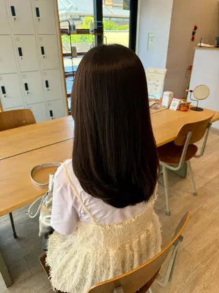セミロング カラー 渡辺 優のヘアスタイル