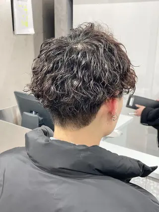 パーマ メンズ 京都河原町 メンズパーマ助川龍哉のヘアスタイル