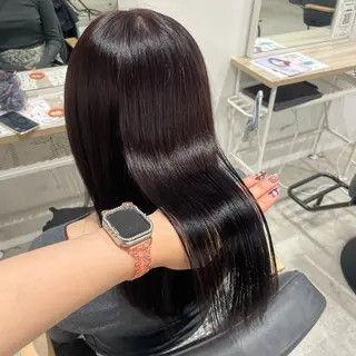 カラー ななみ.⋆𝜗𝜚 透明感カラー/まつパのヘアスタイル