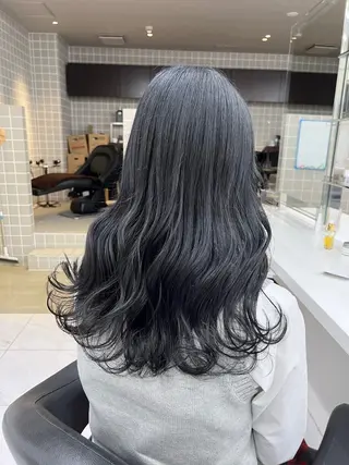 ロング カラー パーマ ヘアアレンジ メンズ 上品＆韓国風 🥀海心🥀のヘアスタイル