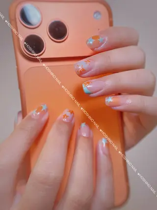 ネイル HOSHINO NAIL_長さだしのネイルデザイン