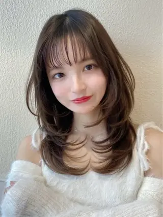 ロング RIHO/愛されモテ /透明感カラーのヘアスタイル