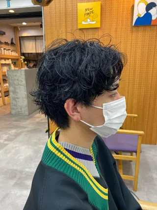 ショート パーマ ダウンパーマ 【sity.ザイク】のヘアスタイル