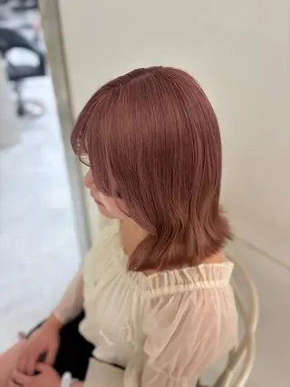 カラー girlな暖色ヘア 🪽🫧ハルナ🎀のヘアスタイル