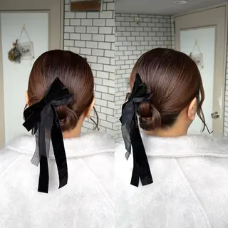 ショート ヘアアレンジ 褒められヘアメイク /‎ボブ女子🐶みおのヘアスタイル