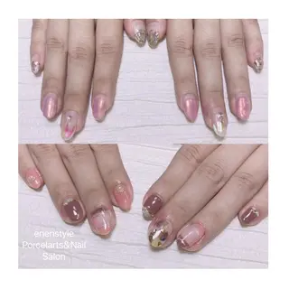 ミディアム ネイル 🐾enen style 🐾のネイルデザイン