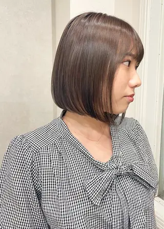 ミディアム KAZU/レイヤー レイヤー/ハイトーンのヘアスタイル