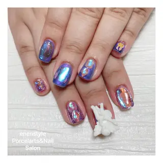 ミディアム ネイル 🐾enen style 🐾のネイルデザイン