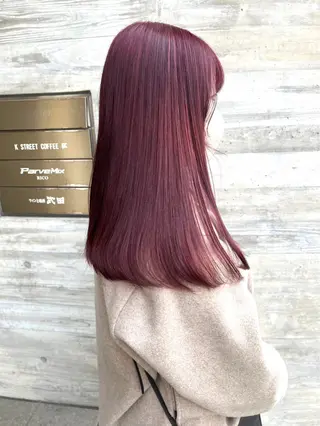 ロング カラー NANO/ ブリーチ×レイヤーのヘアスタイル