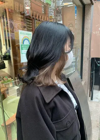 ミディアム カラー 矢野 晃平のヘアスタイル