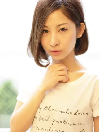 ショート カラー パーマ 髪質改善×韓国ヘア 透け感カラーやまたつのヘアスタイル