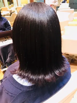ミディアム パーマモデル募集🌈 森脇帆南のヘアスタイル