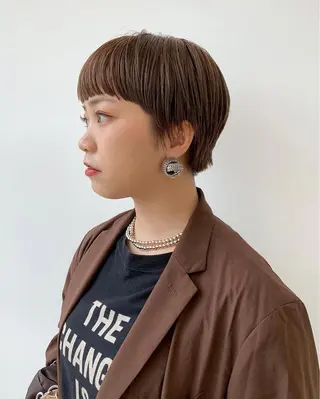 ショート カラー 圧倒的デザイン力 店長🎨RENAのヘアスタイル