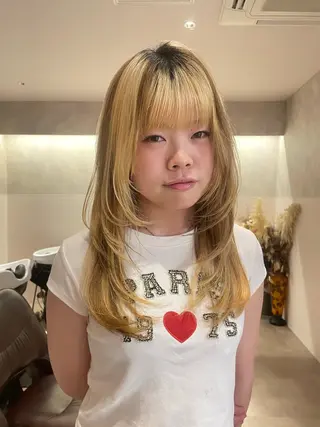 ロング アレンジ/縮毛矯正 FACE。ゆのんのヘアスタイル