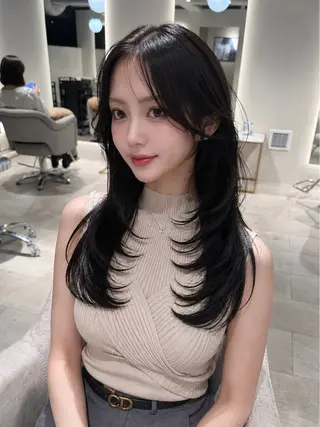 セミロング 中園 祥吾のヘアスタイル
