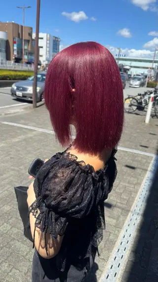 セミロング 🍓暖色艶髪カラー 桝崎🎀ིྀのヘアスタイル