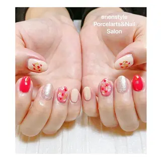 ミディアム ネイル 🐾enen style 🐾のネイルデザイン