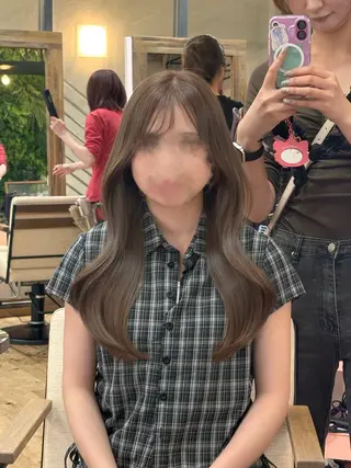 ロング 🤍韓国ヘア/ かえで🤍のヘアスタイル