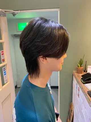 ショート メンズ キマるメンズパーマ クメユウキのヘアスタイル