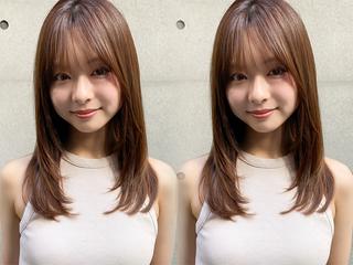 セミロング カラー レイヤー×縮毛矯正✨ 髪質改善/佐藤侑哉のヘアスタイル