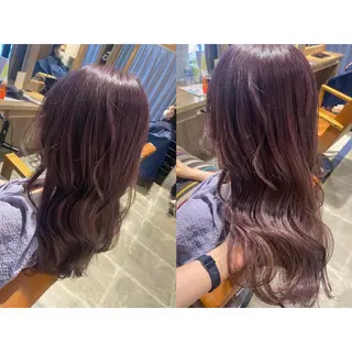 カラー 🩵盛れる顔周り/ 艶カラーemi🩵のヘアスタイル