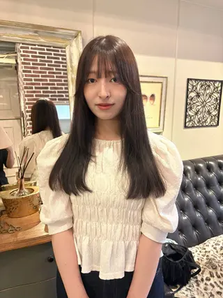 セミロング カラー ichika/福岡 /透明感カラー🤎のヘアスタイル