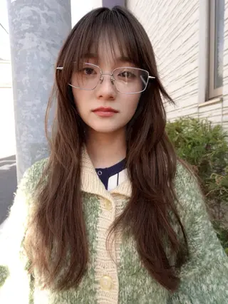 ロング カラー 森田 博樹のヘアスタイル