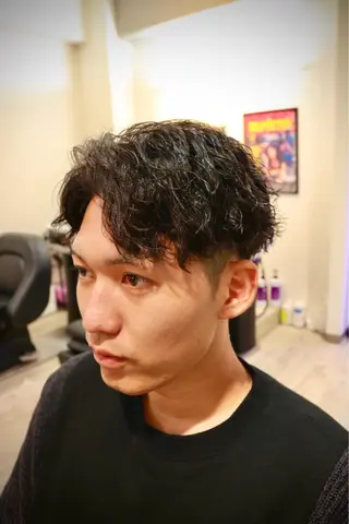 ショート パーマ メンズ 立川メンズカット/ メンズパーマ💈三上のヘアスタイル