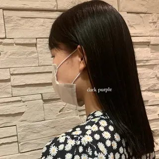 セミロング カラー レイヤー/透明感艶 カラー丸山ななほのヘアスタイル
