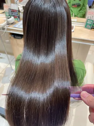 ロング 縮毛矯正、髪質改善/ 松田 龍之介のヘアスタイル