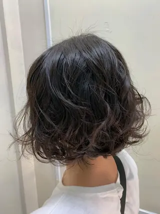 ミディアム パーマ 村上 吉斗のヘアスタイル