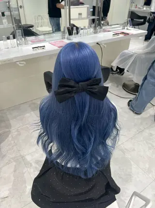 ロング カラー 🤍ྀི透ける寒色 Cocoa🤍ྀིのヘアスタイル