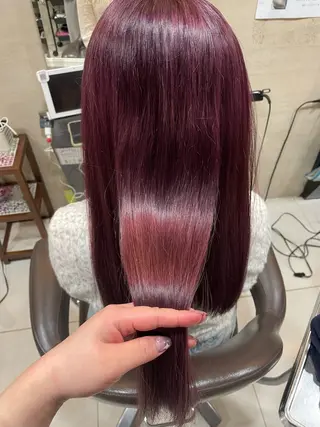ロング カラー メイク指名NO1りこ カットモデル募集中のヘアスタイル