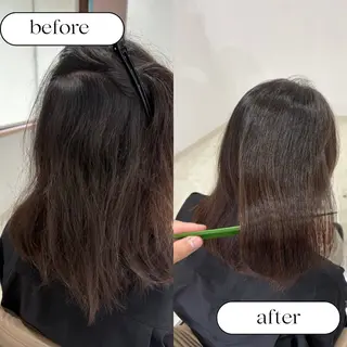 ミディアム 【朝ラクNOセット】 縮毛矯正/NAOTOのヘアスタイル