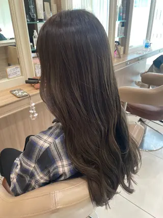 ロング カラー 韓国ヘアメイク🎀/ 縮毛矯正✨山本媛香のヘアスタイル