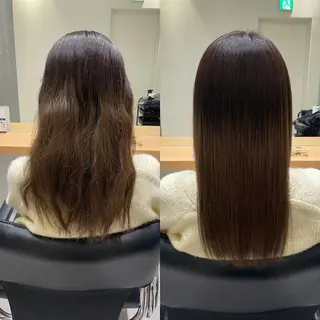 セミロング 髪質改善ヘアケア 艶髪特化/上田のヘアスタイル