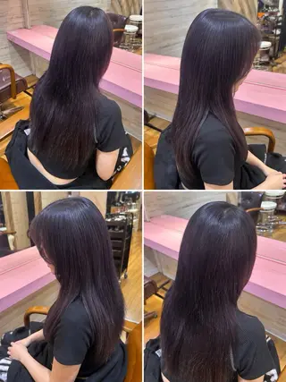 ロング 【ブリーチなし Wカラー】園田圭真のヘアスタイル