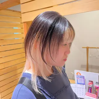 セミロング カラー ✨髪質改善🎨 杉本賢人のヘアスタイル
